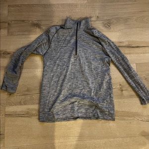 lululemon mens 3/4 grey blend zip up